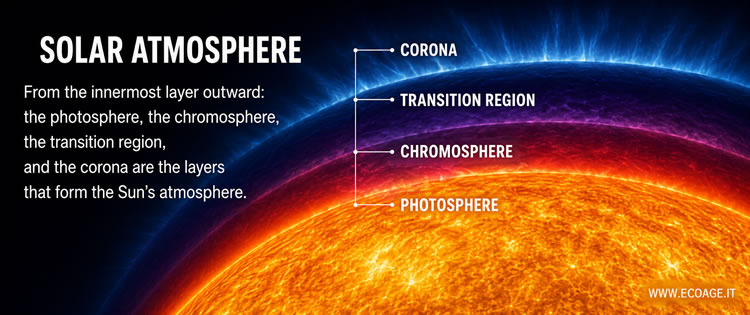 la atmósfera solar