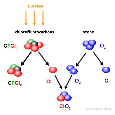The chemical explanation behind the ozone hole