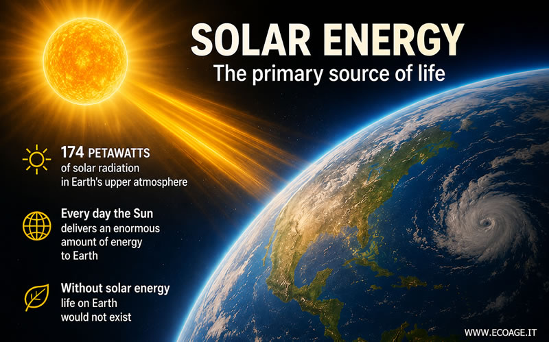 El flujo de energía procedente del Sol
