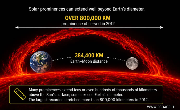 example of a solar prominence