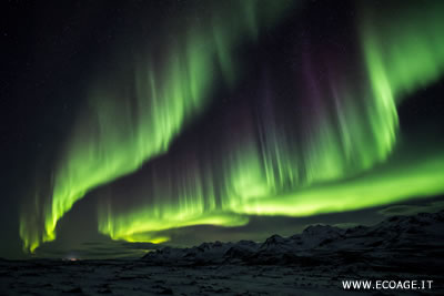 The northern and southern auroras