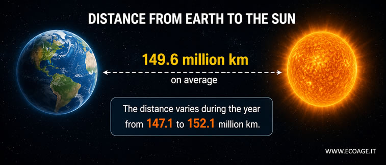 the distance between Earth and the Sun