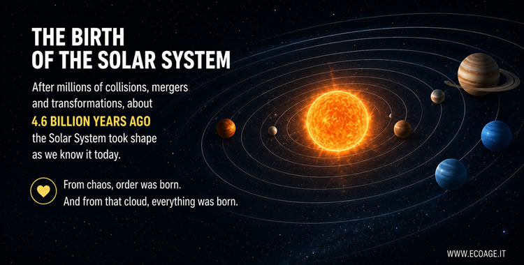el nacimiento del Sistema Solar